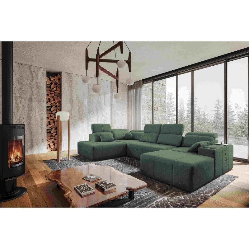 Ecksofa in U-Form Milano VI mit Schlaffunktion - ideal zum Entspannen und Schlafen Ecksofa in U-Form Milano VI mit Schlaffunktion - ideal zum Entspannen und Schlafen