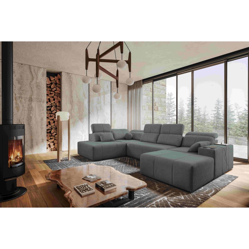 Ecksofa in U-Form Milano VI mit Schlaffunktion - ideal zum Entspannen und Schlafen Ecksofa in U-Form Milano VI mit Schlaffunktion - ideal zum Entspannen und Schlafen