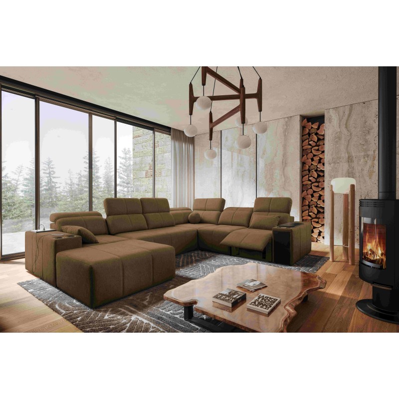 Ecksofa U Milano VIII Mix mit Schlaffunktion und Relaxfunktion | Gewebe, Verita 28 Ecksofa U Milano VIII Mix mit Schlaffunktion und Relaxfunktion | Gewebe, Verita 28