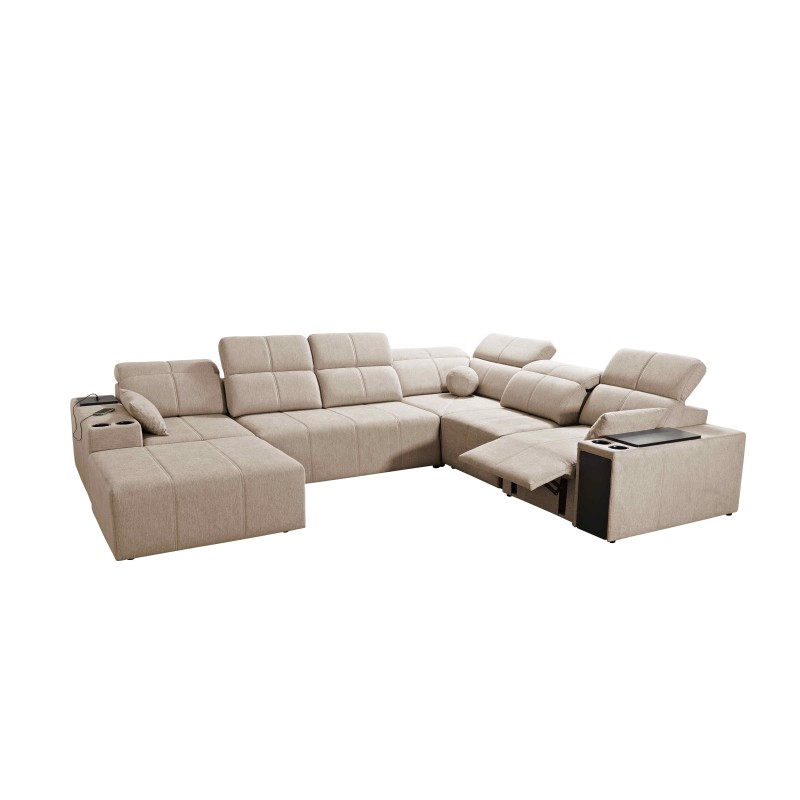 Ecksofa U Milano VIII Mix mit Schlaffunktion und Relaxfunktion | Gewebe, Verita 28 Ecksofa U Milano VIII Mix mit Schlaffunktion und Relaxfunktion | Gewebe, Verita 28