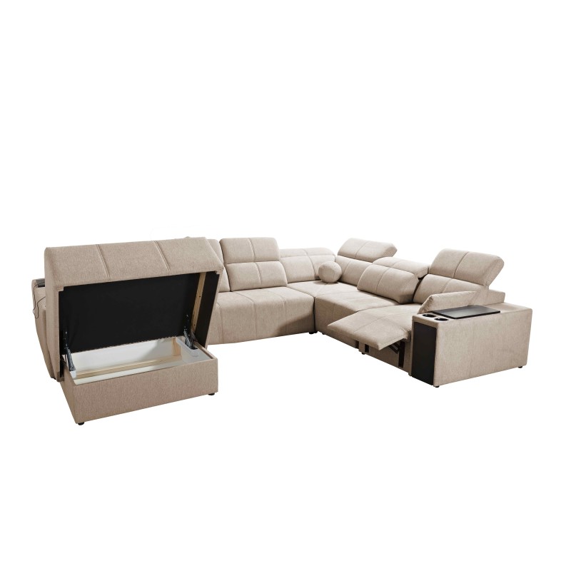 Ecksofa U Milano VIII Mix mit Schlaffunktion und Relaxfunktion | Gewebe, Verita 28 Ecksofa U Milano VIII Mix mit Schlaffunktion und Relaxfunktion | Gewebe, Verita 28