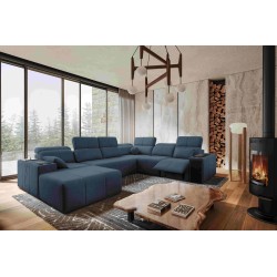 Milano VIII Mix U-shaped Corner Sofa with Sleeping and Relax Function | Fabric, Verita 76