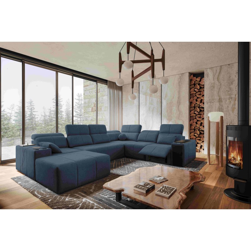 Ecksofa U Milano VIII Mix mit Schlaffunktion und Relaxfunktion | Webstoff, Verita 76 Ecksofa U Milano VIII Mix mit Schlaffunktion und Relaxfunktion | Webstoff, Verita 76