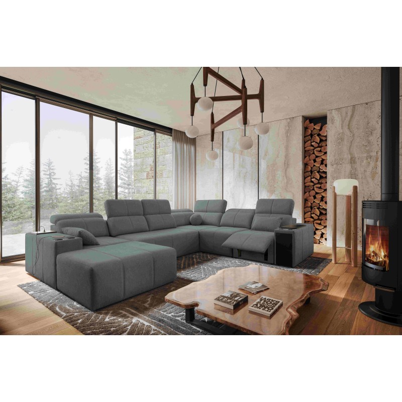 Ecksofa U Milano VIII Mix mit Schlaffunktion und Relaxfunktion | Geflecht, Verita 88 Ecksofa U Milano VIII Mix mit Schlaffunktion und Relaxfunktion | Geflecht, Verita 88
