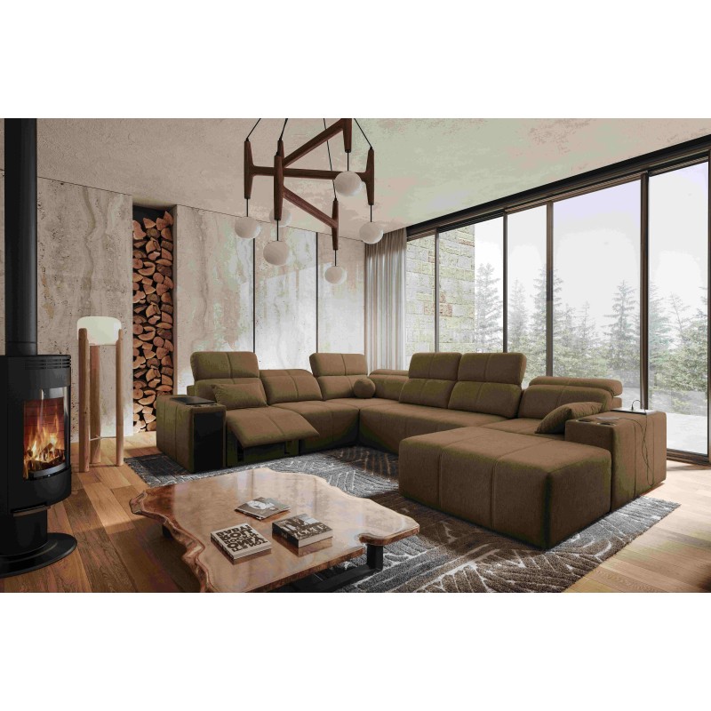 Ecksofa U Milano VIII Mix mit Schlaffunktion und Relaxfunktion | Gewebe, Verita 28 Ecksofa U Milano VIII Mix mit Schlaffunktion und Relaxfunktion | Gewebe, Verita 28