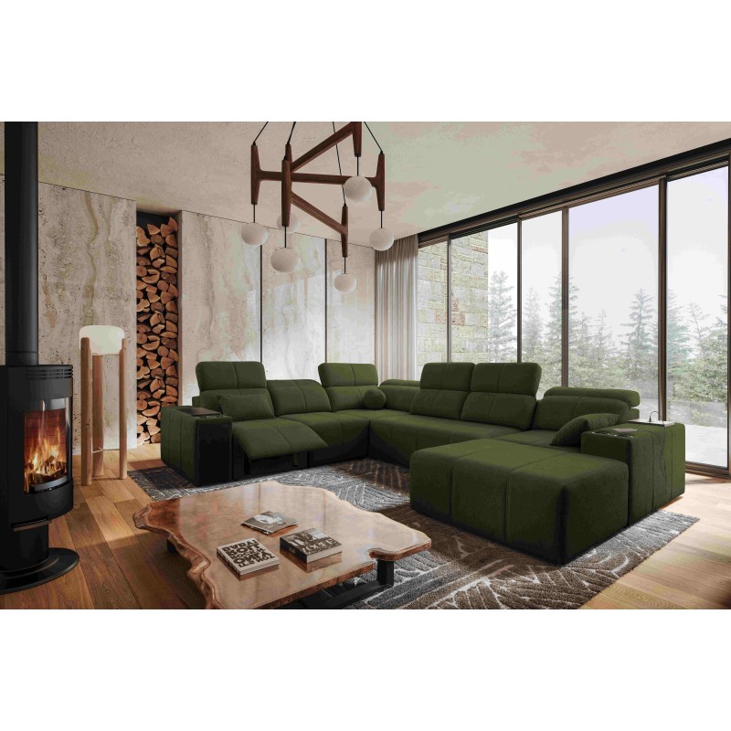 Ecksofa U Milano VIII Mix mit Schlaffunktion und Relaxfunktion | Gewebe, Verita 39 Ecksofa U Milano VIII Mix mit Schlaffunktion und Relaxfunktion | Gewebe, Verita 39