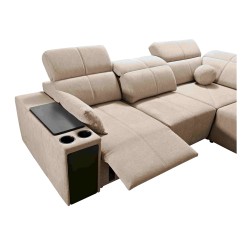 Milano VIII Mix U-shaped Corner Sofa with Sleeping and Relax Function | Fabric, Verita 76