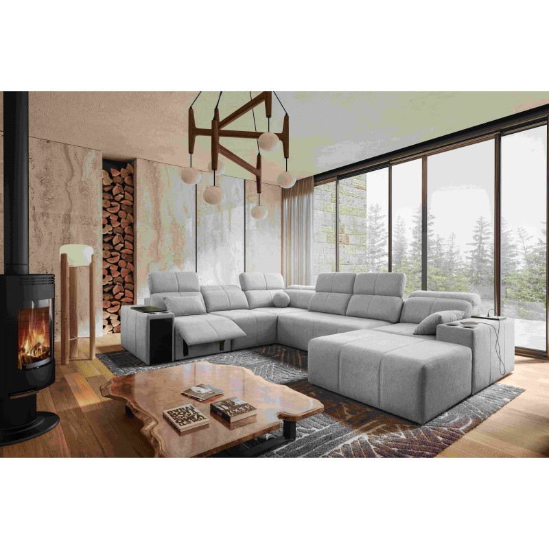 Ecksofa U Milano VIII Mix mit Schlaffunktion und Relax | Geflecht, Verita 80 Ecksofa U Milano VIII Mix mit Schlaffunktion und Relax | Geflecht, Verita 80
