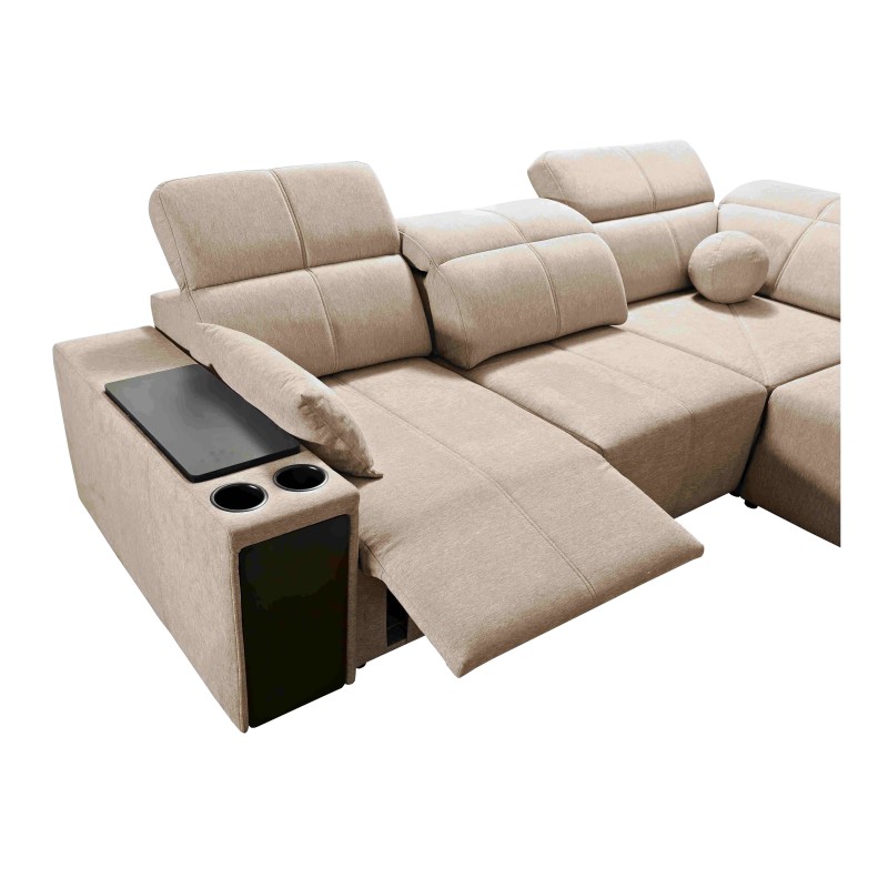 Sofá Esquinero U Milano VIII Mix con función de cama y relax | Tejido, Verita 80 Sofá Esquinero U Milano VIII Mix con función de cama y relax | Tejido, Verita 80