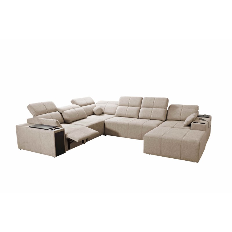 Ecksofa U Milano VIII Mix mit Schlaffunktion und Relax | Geflecht, Verita 80 Ecksofa U Milano VIII Mix mit Schlaffunktion und Relax | Geflecht, Verita 80
