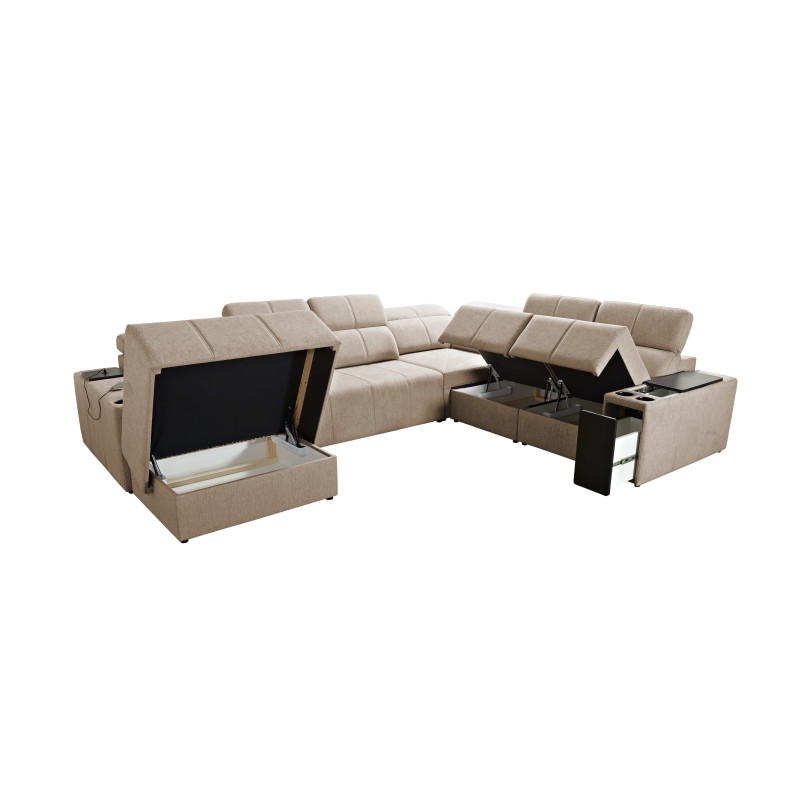 Esquina en forma de U Milano VIII con función de cama - comodidad y estilo en uno | [Twoja Nazwa Firmy]