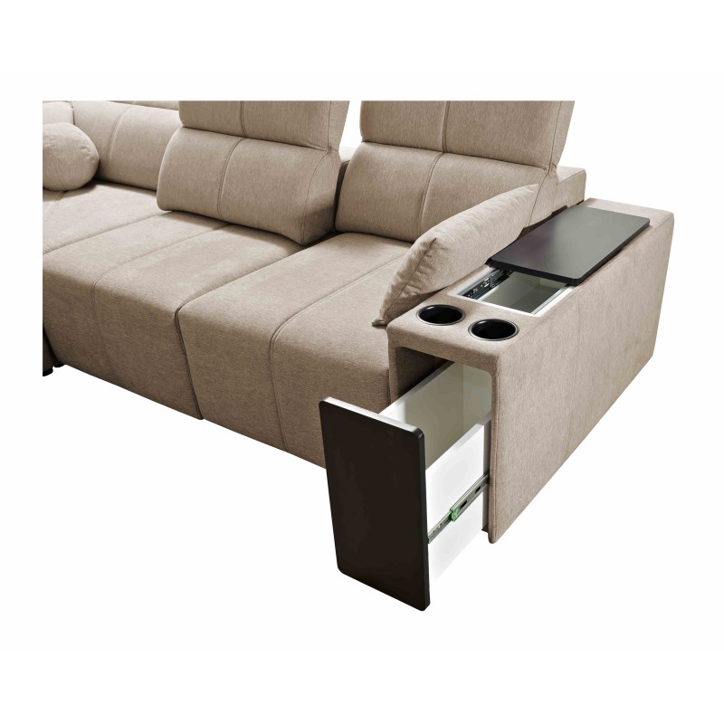 U-shaped Milano VIII corner sofa with sleeping function - comfort and style in one | [Your Company Name]