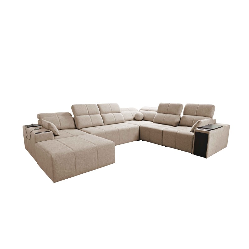 U-shaped Milano VIII corner sofa with sleeping function - comfort and style in one | [Your Company Name]