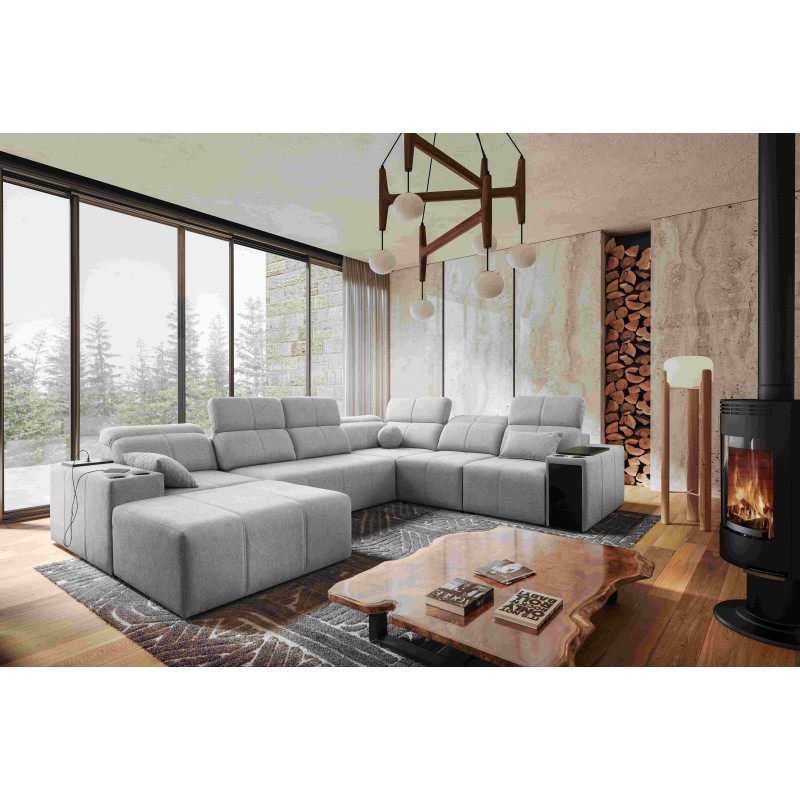 U-förmiges Sofa Milano VIII mit Schlaffunktion - Komfort und Stil in einem | [Twoja Nazwa Firmy]