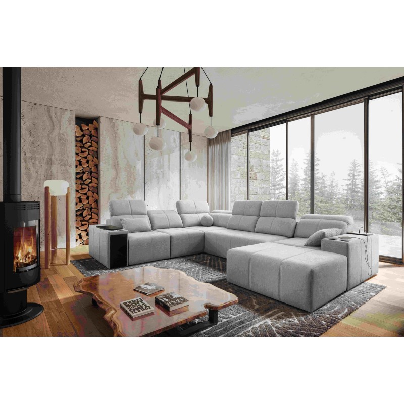 U-förmiges Sofa Milano VIII mit Schlaffunktion - Komfort und Stil in einem | [Twoja Nazwa Firmy]