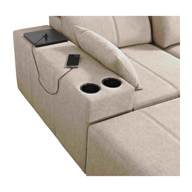 Sofá en forma de U Milano X con función de cama: el mueble ideal para aquellos que valoran la comodidad y el estilo. Sofá en forma de U Milano X con función de cama: el mueble ideal para aquellos que valoran la comodidad y el estilo.