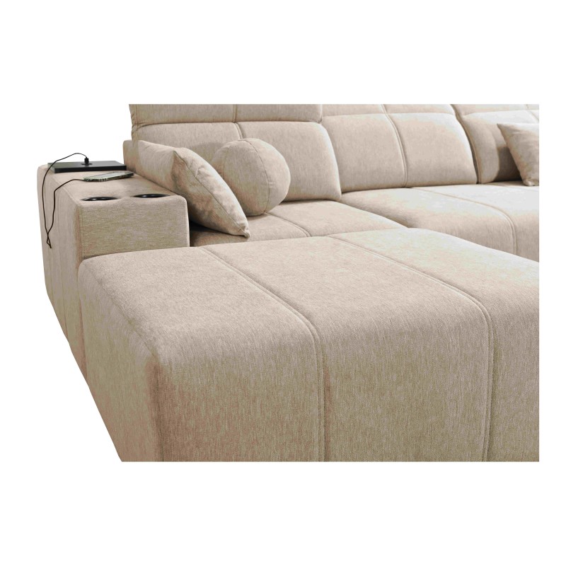 Sofá en forma de U Milano X con función de cama: el mueble ideal para aquellos que valoran la comodidad y el estilo. Sofá en forma de U Milano X con función de cama: el mueble ideal para aquellos que valoran la comodidad y el estilo.