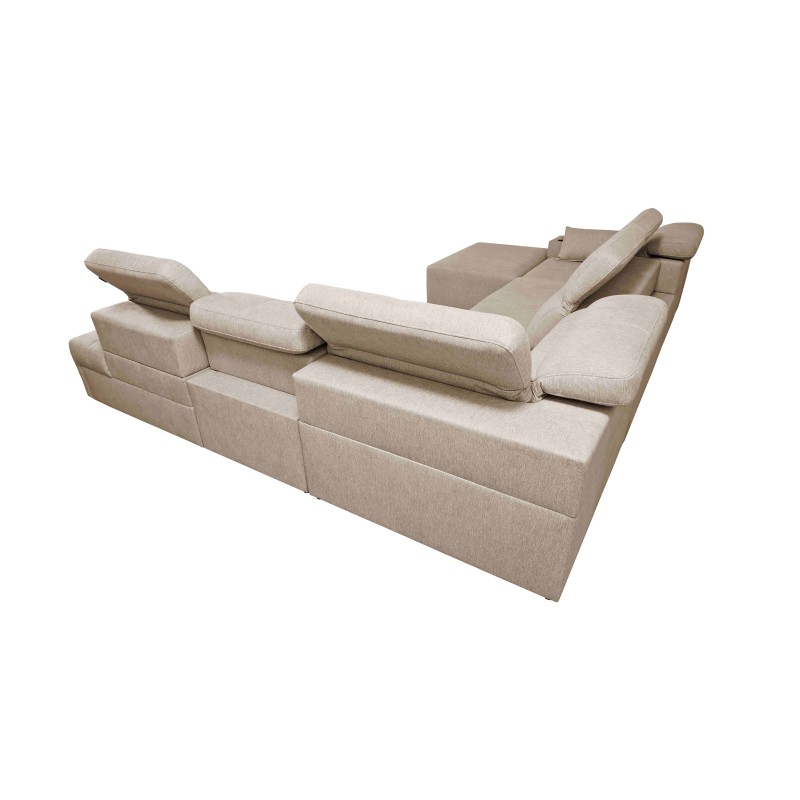 Sofá en forma de U Milano X con función de cama: el mueble ideal para aquellos que valoran la comodidad y el estilo. Sofá en forma de U Milano X con función de cama: el mueble ideal para aquellos que valoran la comodidad y el estilo.