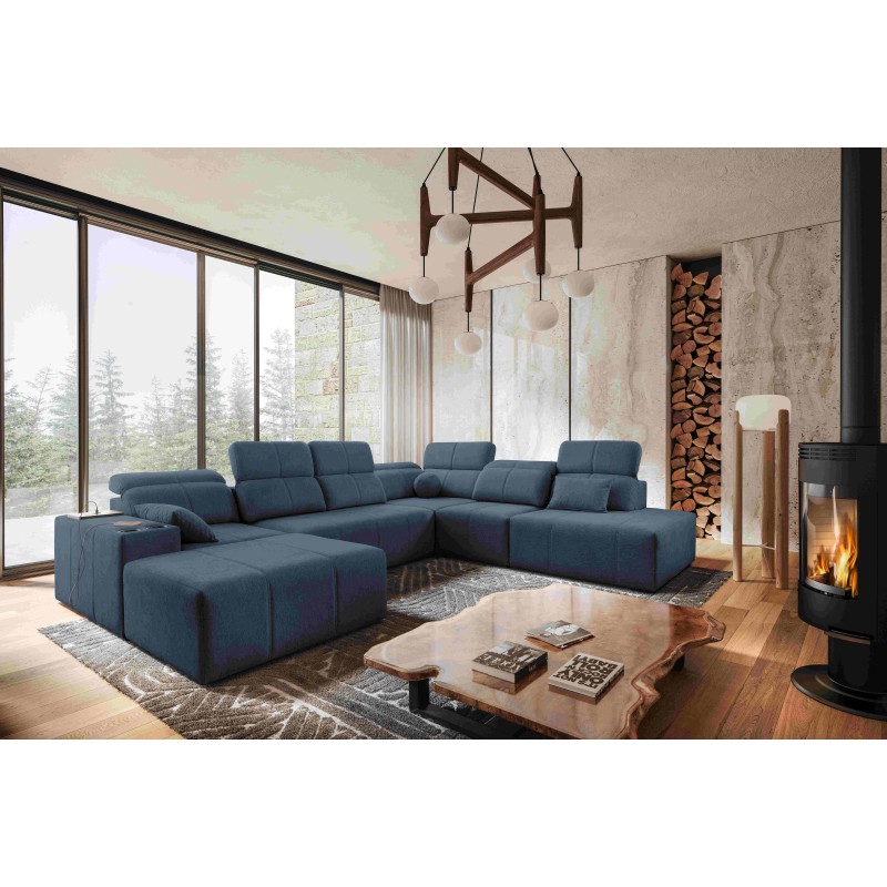 Sofá en forma de U Milano X con función de cama: el mueble ideal para aquellos que valoran la comodidad y el estilo. Sofá en forma de U Milano X con función de cama: el mueble ideal para aquellos que valoran la comodidad y el estilo.