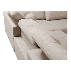 Sofá en forma de U Milano X con función de cama: el mueble ideal para aquellos que valoran la comodidad y el estilo.