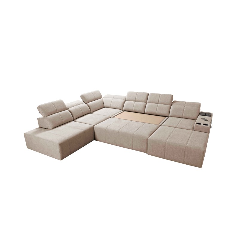 U-förmiges Ecksofa Milano X mit Schlaffunktion – das ideale Möbelstück für diejenigen, die Komfort und Stil schätzen. U-förmiges Ecksofa Milano X mit Schlaffunktion – das ideale Möbelstück für diejenigen, die Komfort und Stil schätzen.