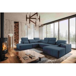 Sofá en forma de U Milano X con función de cama: el mueble ideal para aquellos que valoran la comodidad y el estilo.