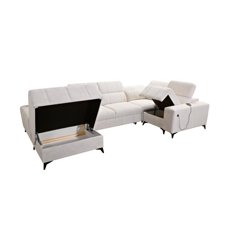 U-shaped Corner Sofa Ballagio IV with Sleeping Function – Sophisticated Comfort and Elegance | [Twoja Firma]