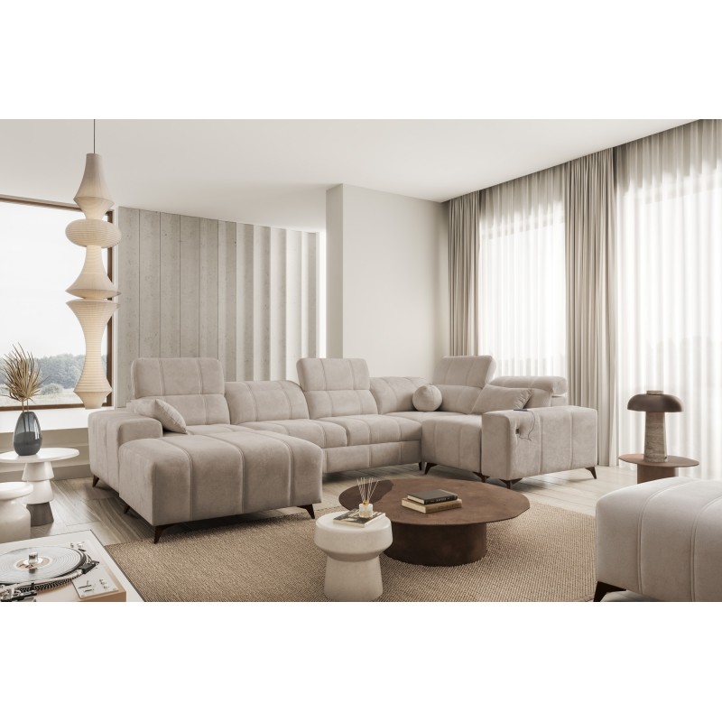 U-shaped Corner Sofa Ballagio IV with Sleeping Function – Sophisticated Comfort and Elegance | [Twoja Firma]