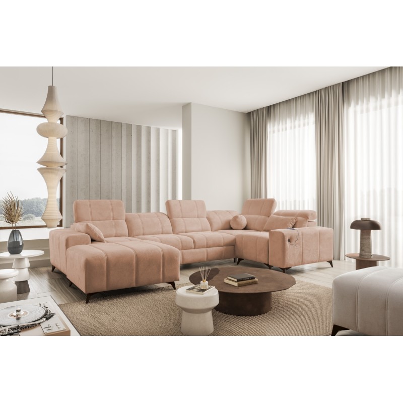 U-shaped Corner Sofa Ballagio IV with Sleeping Function – Sophisticated Comfort and Elegance | [Twoja Firma]