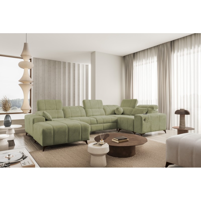 U-shaped Corner Sofa Ballagio IV with Sleeping Function – Sophisticated Comfort and Elegance | [Twoja Firma]