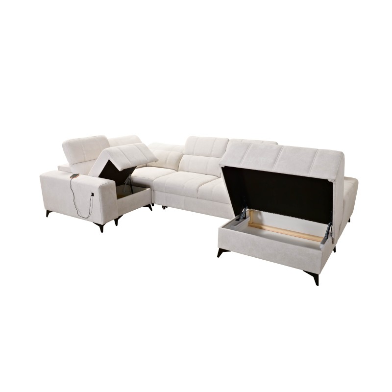 U-shaped Corner Sofa Ballagio IV with Sleeping Function – Sophisticated Comfort and Elegance | [Twoja Firma]