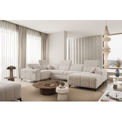 U-shaped Corner Sofa Ballagio IV with Sleeping Function – Sophisticated Comfort and Elegance | [Twoja Firma]