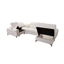 U-shaped Corner Sofa Ballagio IV with Sleeping Function – Sophisticated Comfort and Elegance | [Twoja Firma]
