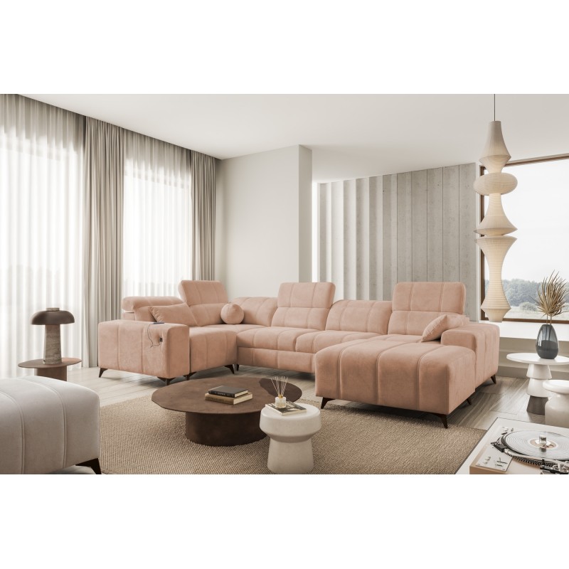 U-shaped Corner Sofa Ballagio IV with Sleeping Function – Sophisticated Comfort and Elegance | [Twoja Firma]