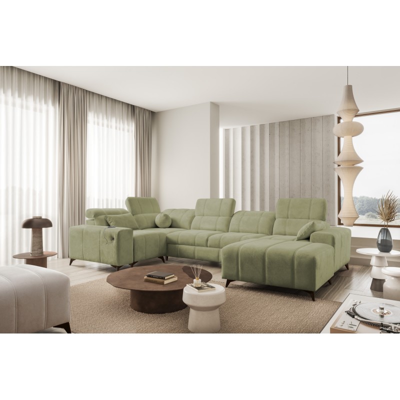 U-shaped Corner Sofa Ballagio IV with Sleeping Function – Sophisticated Comfort and Elegance | [Twoja Firma]