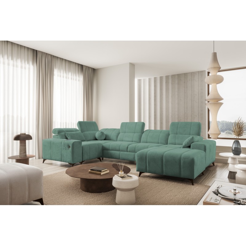 U-shaped Corner Sofa Ballagio IV with Sleeping Function – Sophisticated Comfort and Elegance | [Twoja Firma]