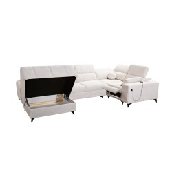 U-shaped corner sofa Ballagio IV Mix with sleeping and relaxation function - Weave, Spring 1110