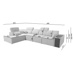 Milano XI Corner Sofa with Sleeping Function - Luxury and Functionality in One
