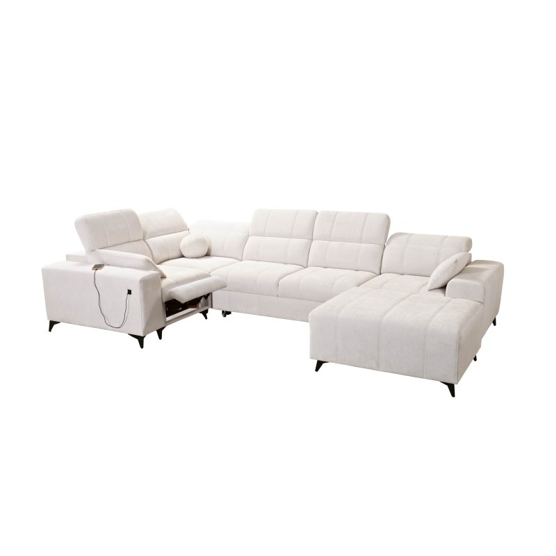 U-shaped corner sofa Ballagio IV Mix with sleeping and relaxation function - Weave, Spring 1104 U-shaped corner sofa Ballagio IV Mix with sleeping and relaxation function - Weave, Spring 1104