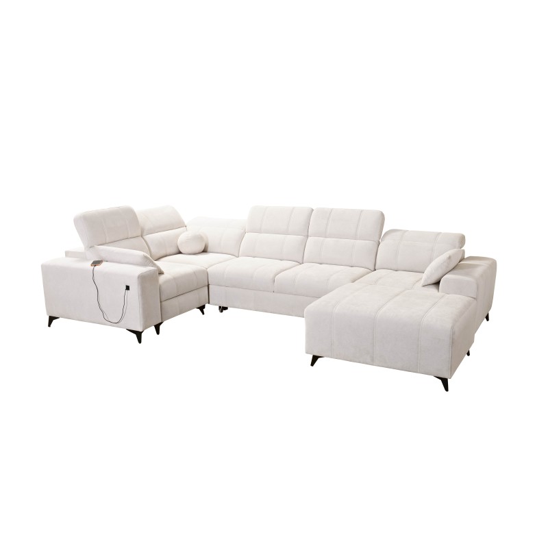 U-shaped corner sofa Ballagio IV Mix with sleeping and relaxation function - Weave, Spring 1104 U-shaped corner sofa Ballagio IV Mix with sleeping and relaxation function - Weave, Spring 1104