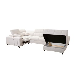 U-shaped Ballagio IV Mix sectional with sleeping and relaxation function - Weave, Spring 1116