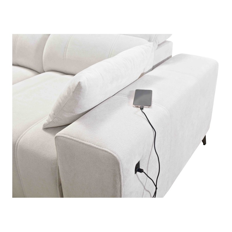 Sofá Esquinero de Lujo en Forma de U Ballagio VI con Función de Cama Plecionka, Spring 1102 Sofá Esquinero de Lujo en Forma de U Ballagio VI con Función de Cama Plecionka, Spring 1102