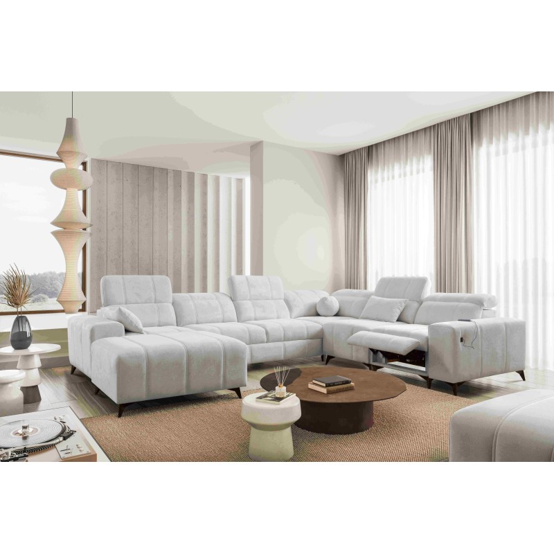 Sofá esquinero en forma de U Ballagio VIII Mix con función de cama y relajación | Muebles de estilo excepcional Sofá esquinero en forma de U Ballagio VIII Mix con función de cama y relajación | Muebles de estilo excepcional