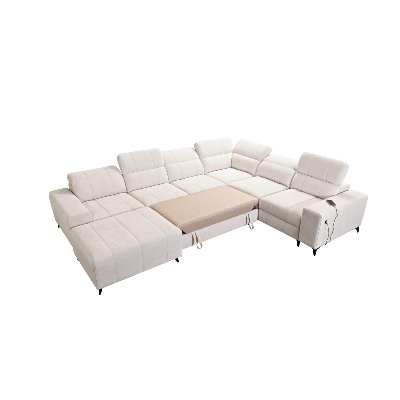 Sofá esquinero en forma de U Ballagio VIII Mix con función de cama y relajación | Muebles de estilo excepcional Sofá esquinero en forma de U Ballagio VIII Mix con función de cama y relajación | Muebles de estilo excepcional