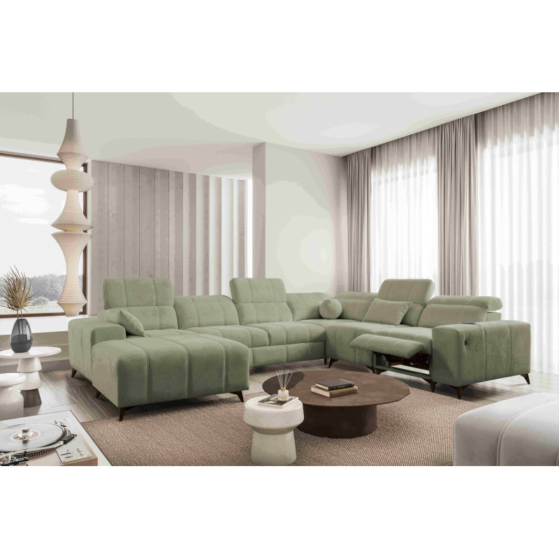 Sofá esquinero en forma de U Ballagio VIII Mix con función de cama y relajación | Muebles de estilo excepcional Sofá esquinero en forma de U Ballagio VIII Mix con función de cama y relajación | Muebles de estilo excepcional