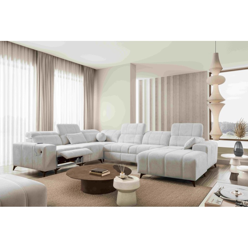 Sofá esquinero en forma de U Ballagio VIII Mix con función de cama y relajación | Muebles de estilo excepcional Sofá esquinero en forma de U Ballagio VIII Mix con función de cama y relajación | Muebles de estilo excepcional