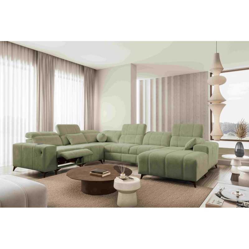 Sofá esquinero en forma de U Ballagio VIII Mix con función de cama y relajación | Muebles de estilo excepcional Sofá esquinero en forma de U Ballagio VIII Mix con función de cama y relajación | Muebles de estilo excepcional