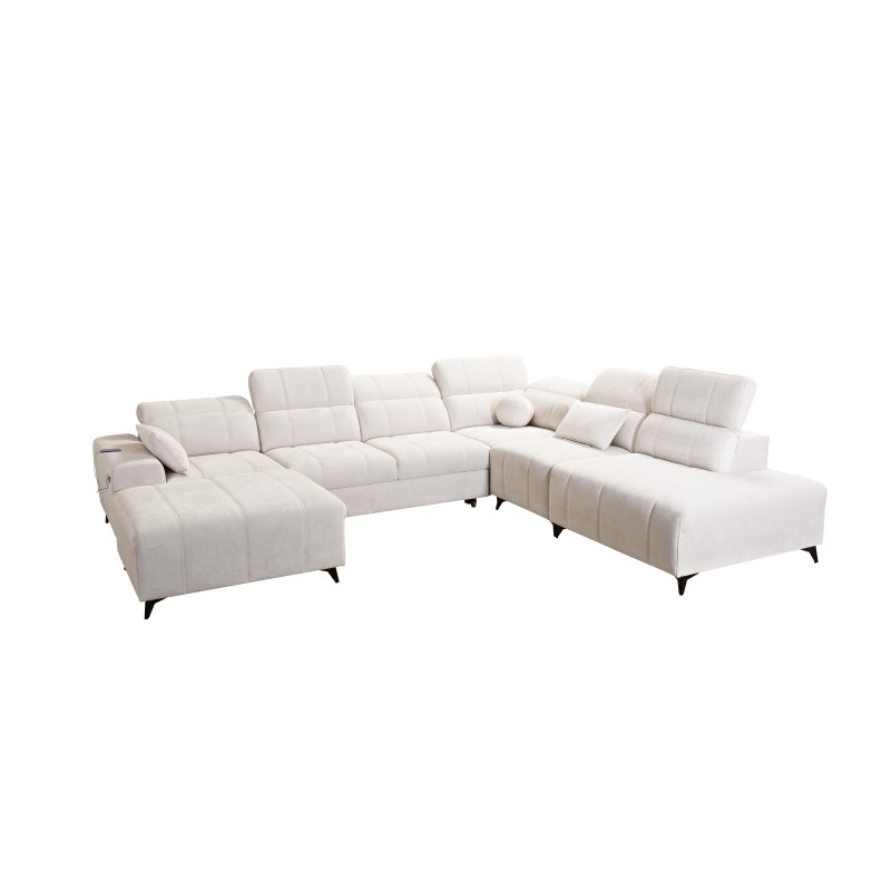U-shaped corner sofa Ballagio X with a sleeping function, fabric Spring 1102 U-shaped corner sofa Ballagio X with a sleeping function, fabric Spring 1102