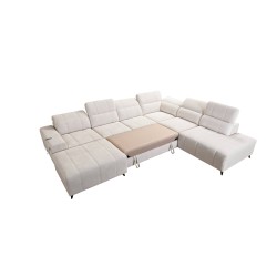 Ecksofa in U-Form Ballagio X mit Schlaffunktion Stoff Spring 1108