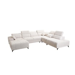 U-shaped corner sofa Ballagio X with a sleeping function, fabric Spring 1112